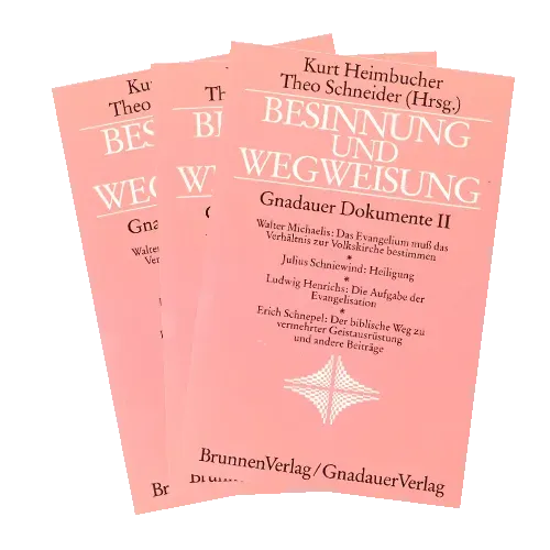 Gnadauer Dokumente II Besinnung und Wegweisung Buch