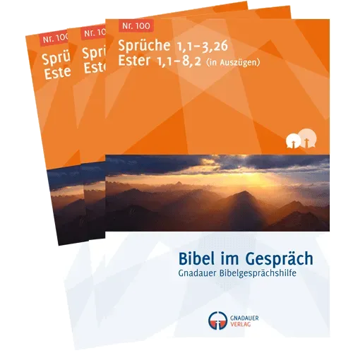 Bibel im Gespräch Nr. 100 Sprüche Ester Heft ca. 60 Seiten