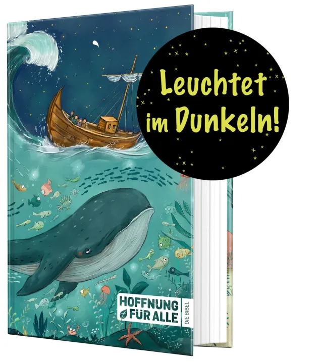 Hoffnung für alle Kids Edition Bibel gebunden Leuchteffekt