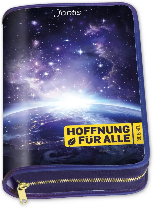 Hoffnung für alle Blue Planet Edition Bibelhülle Mittelformat